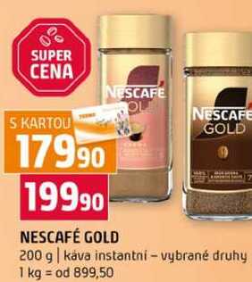 NESCAFE GOLD 200 g káva instantní vybrané druhy