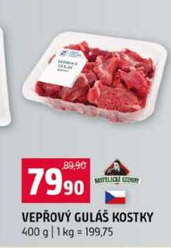 VEPŘOVÝ GULÁŠ KOSTKY 400 g