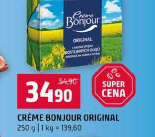 CRÉME BONJOUR ORIGINAL 250 g 