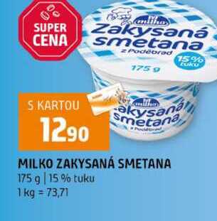 MILKO ZAKYSANÁ SMETANA 175 g 15 % tuku 