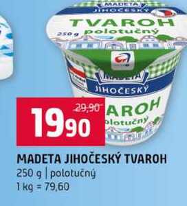 MADETA JIHOČESKÝ TVAROH 250 g polotučný