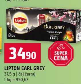 LIPTON EARL GREY 37,5 g čaj černý