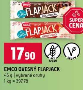 EMCO OVESNÝ FLAPJACK 45 g vybrané druhy