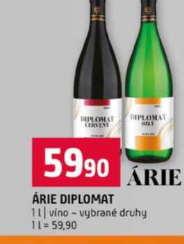 ÁRIE DIPLOMAT 1l vino vybrané druhy