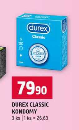 DUREX CLASSIC KONDOMY 3 ks Terno