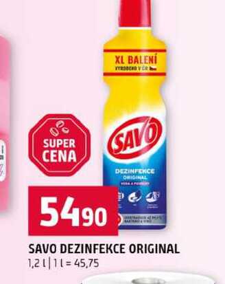 SAVO DEZINFEKCE ORIGINAL 1,2l Terno