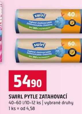 SWIRL PYTLE ZATAHOVACÍ 40-60l 10-12 ks vybrané druhy Terno