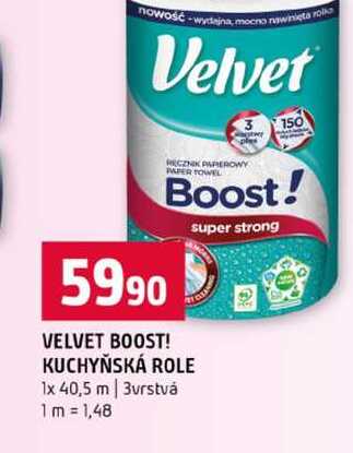 VELVET BOOST! KUCHYŇSKÁ ROLE 1x 40,5 m 3vrstvá