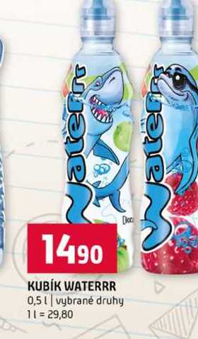 KUBIK WATERRR 0,5l vybrané druhy Terno