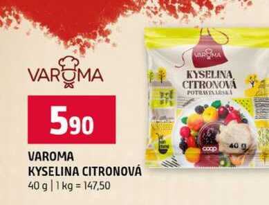 VAROMA KYSELINA CITRONOVÁ 40 g 