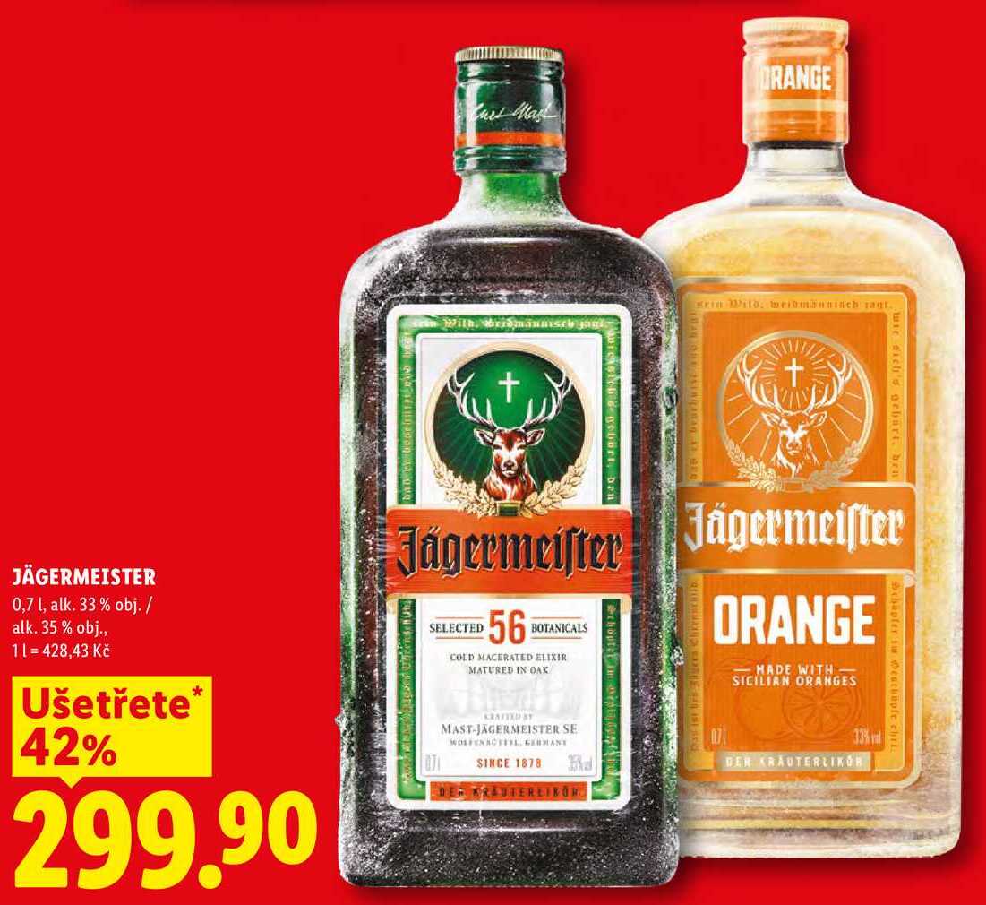 JÄGERMEISTER, 0,7 l