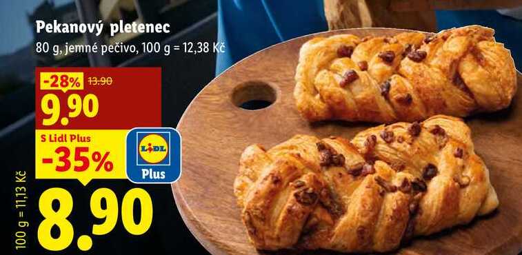Pekanový pletenec, 80 g 