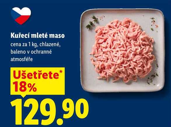 Kuřecí mleté maso, cena za 1 kg