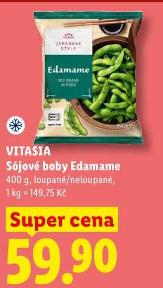 VITASIA Sójové boby Edamame, 400 g
