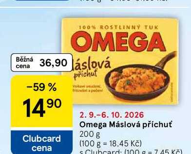 Omega Máslová příchuť, 200 g