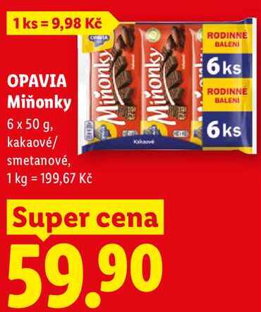OPAVIA Miňonky, 6 x 50 g 