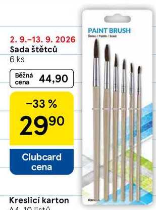 Sada štětců, 6 ks