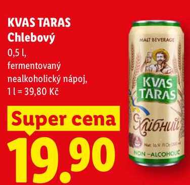 KVAS TARAS Chlebový, 0,5 l