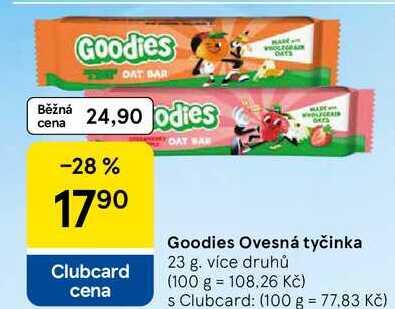 Goodies Ovesná tyčinka, 23 g