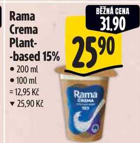 Rama Crema Plant- -based 15%, 200 ml