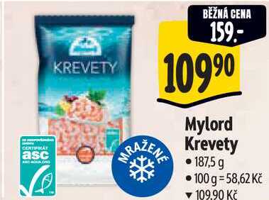 Mylord Krevety, 187,5 g