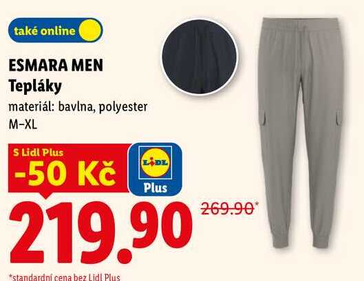 ESMARA MEN Tepláky 