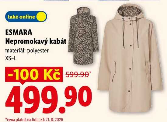ESMARA Nepromokavý kabát