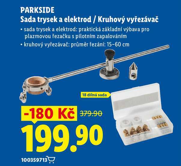 PARKSIDE Sada trysek a elektrod / Kruhový vyřezávač