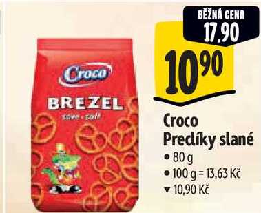 Croco Preclíky slané, 80 g