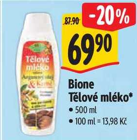 Bione Tělové mléko, 500 ml Albert