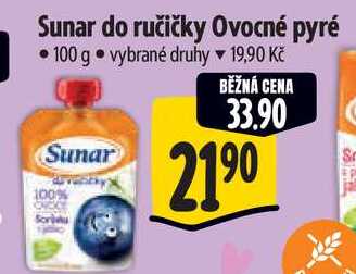 Sunar do ručičky Ovocné pyré, 100 g