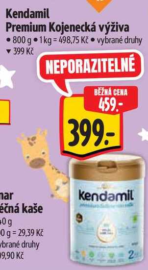 Kendamil Premium Kojenecká výživa 800 g Albert