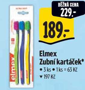 Elmex Zubní kartáček, 3 ks Albert