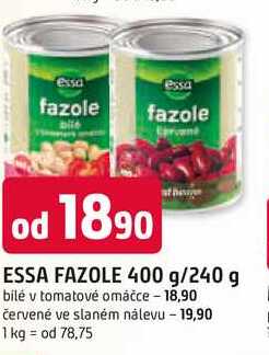 ESSA FAZOLE 400 g/240 g