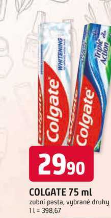 COLGATE 75 ml zubní pasta, vybrané druhy Trefa
