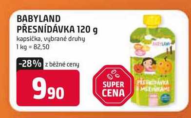 BABYLAND PŘESNÍDÁVKA 120 g Trefa