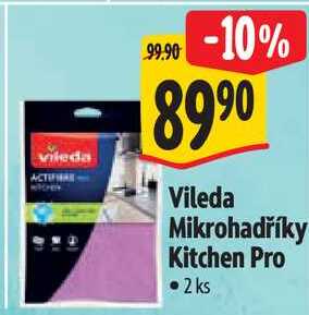 Vileda Mikrohadříky Kitchen Pro, 2 ks