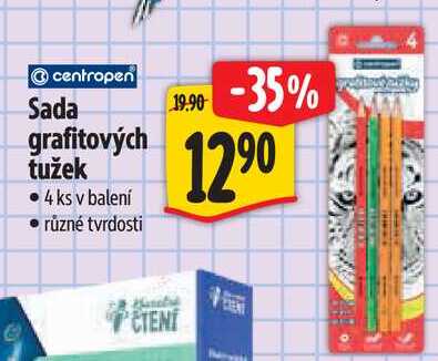 Sada grafitových tužek, 4 ks