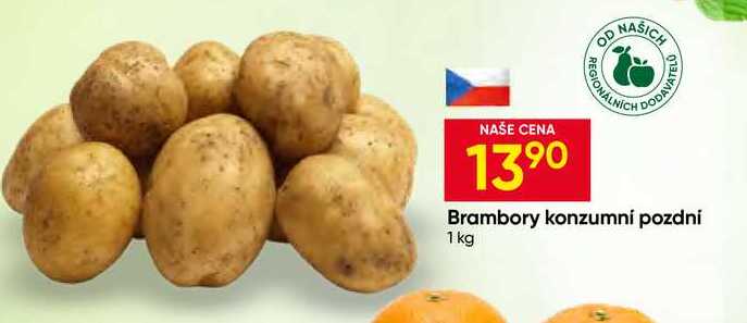 Brambory konzumní pozdní 1 kg