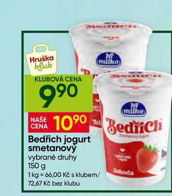 Bedřich jogurt smetanový vybrané druhy 150 g