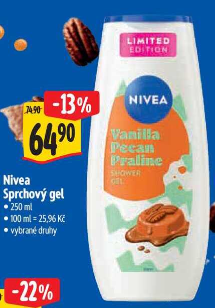Nivea Sprchový gel, 250 ml