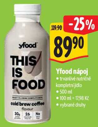 Yfood nápoj, 500 ml