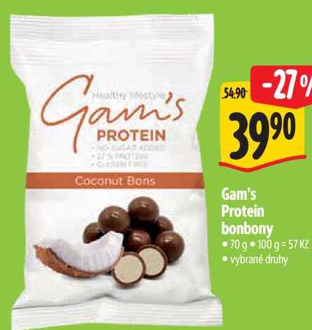 Gam's Protein bonbony, 70 g