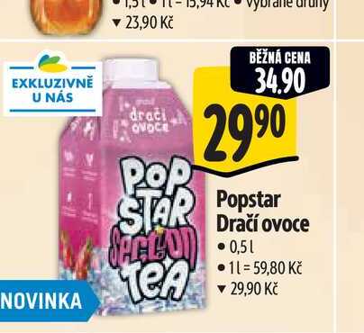 Popstar Dračí ovoce 0,5 l