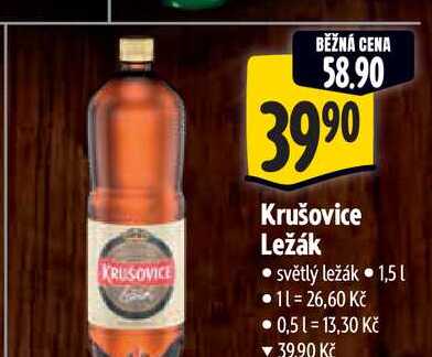Krušovice Ležák 1,5 l