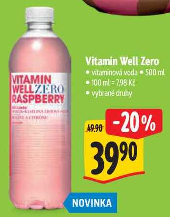 Vitamin Well Zero, 500 ml