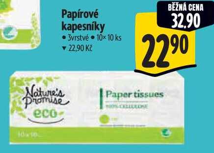 Papírové kapesníky, 10x 10 ks