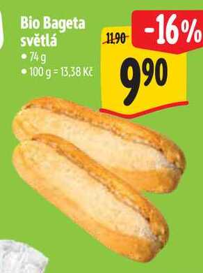 Bio Bageta světlá, 74 g  