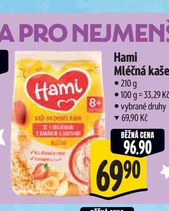 Hami Mléčná kaše 210 g