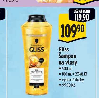Gliss Šampon na vlasy  400 ml Albert